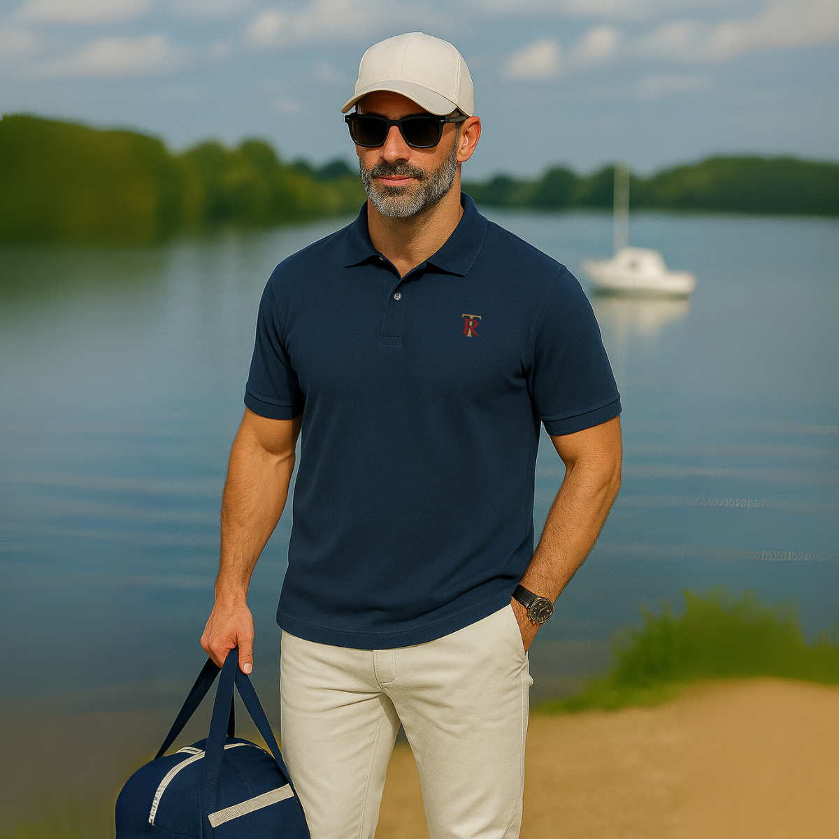 Men’s Pure Cotton Polo T-Shirt – Classic Comfort, Everyday Style
