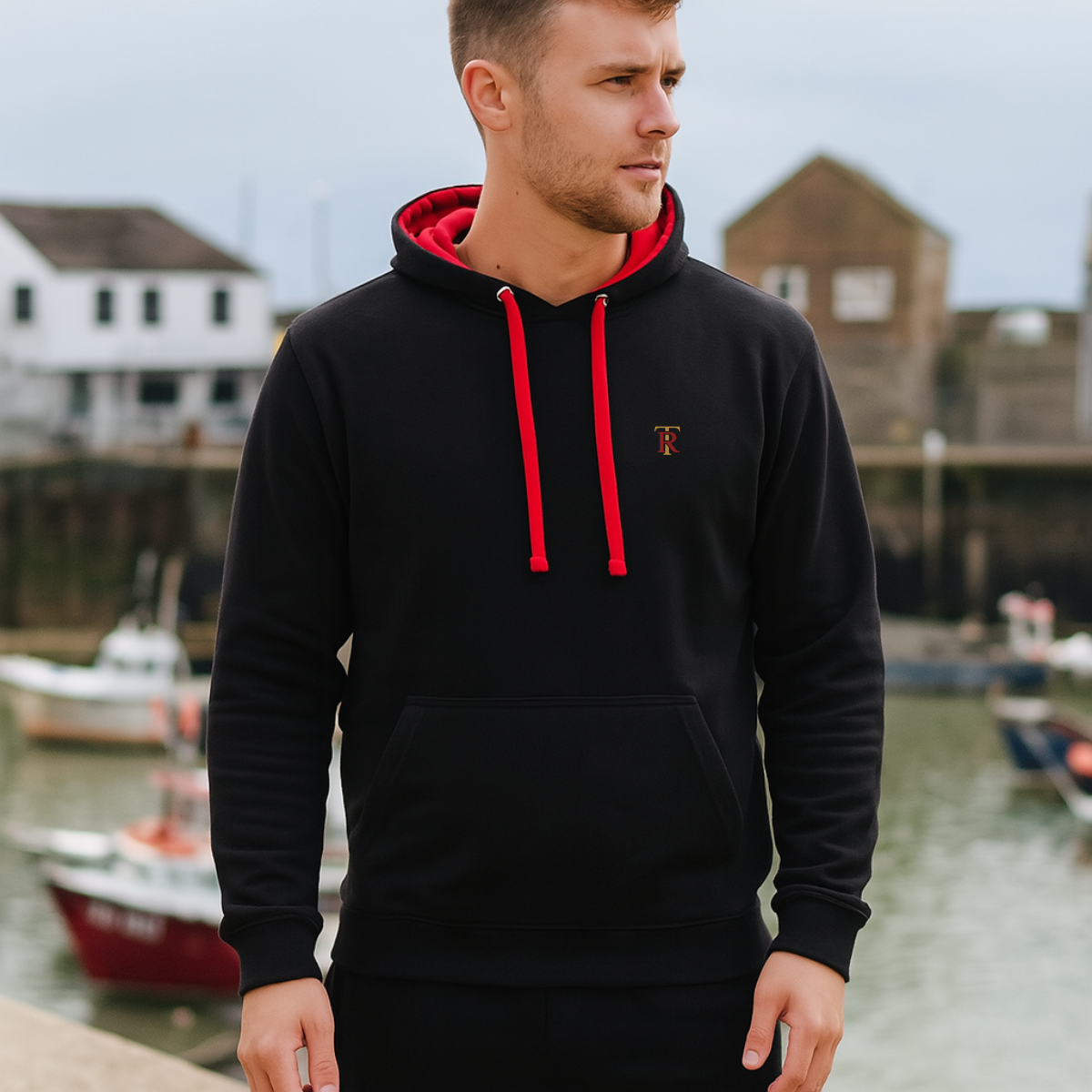Mens Premium Mixed Colour Pouch Pocket Hoodie