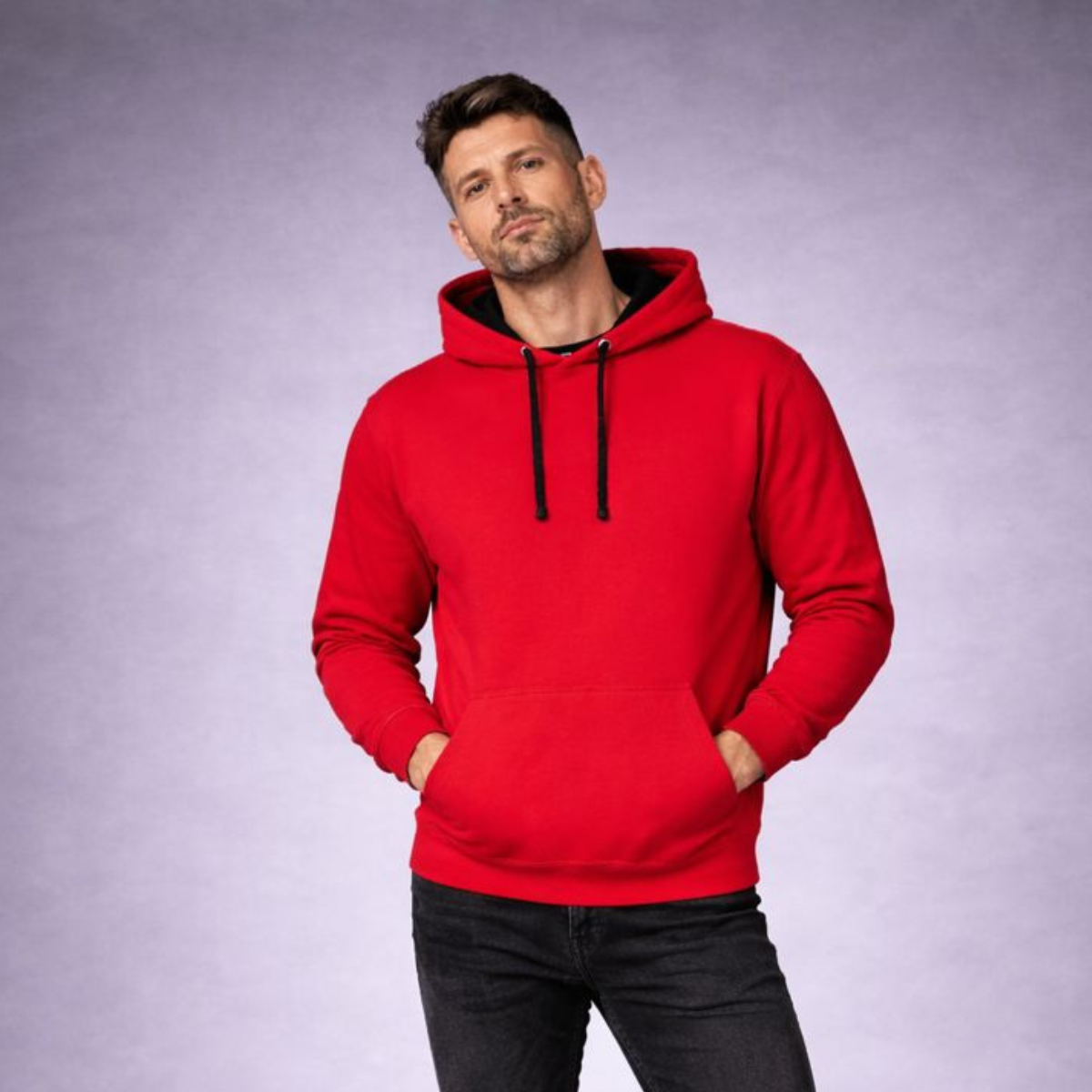 Mens Premium Mixed Colour Pouch Pocket Hoodie