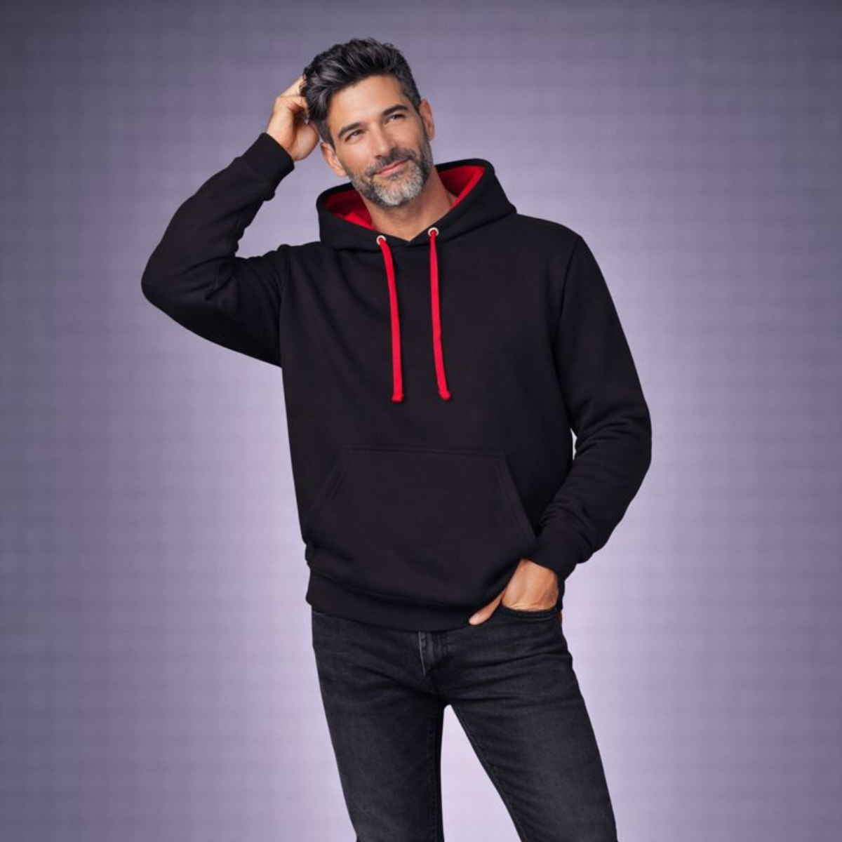 Mens Premium Mixed Colour Pouch Pocket Hoodie