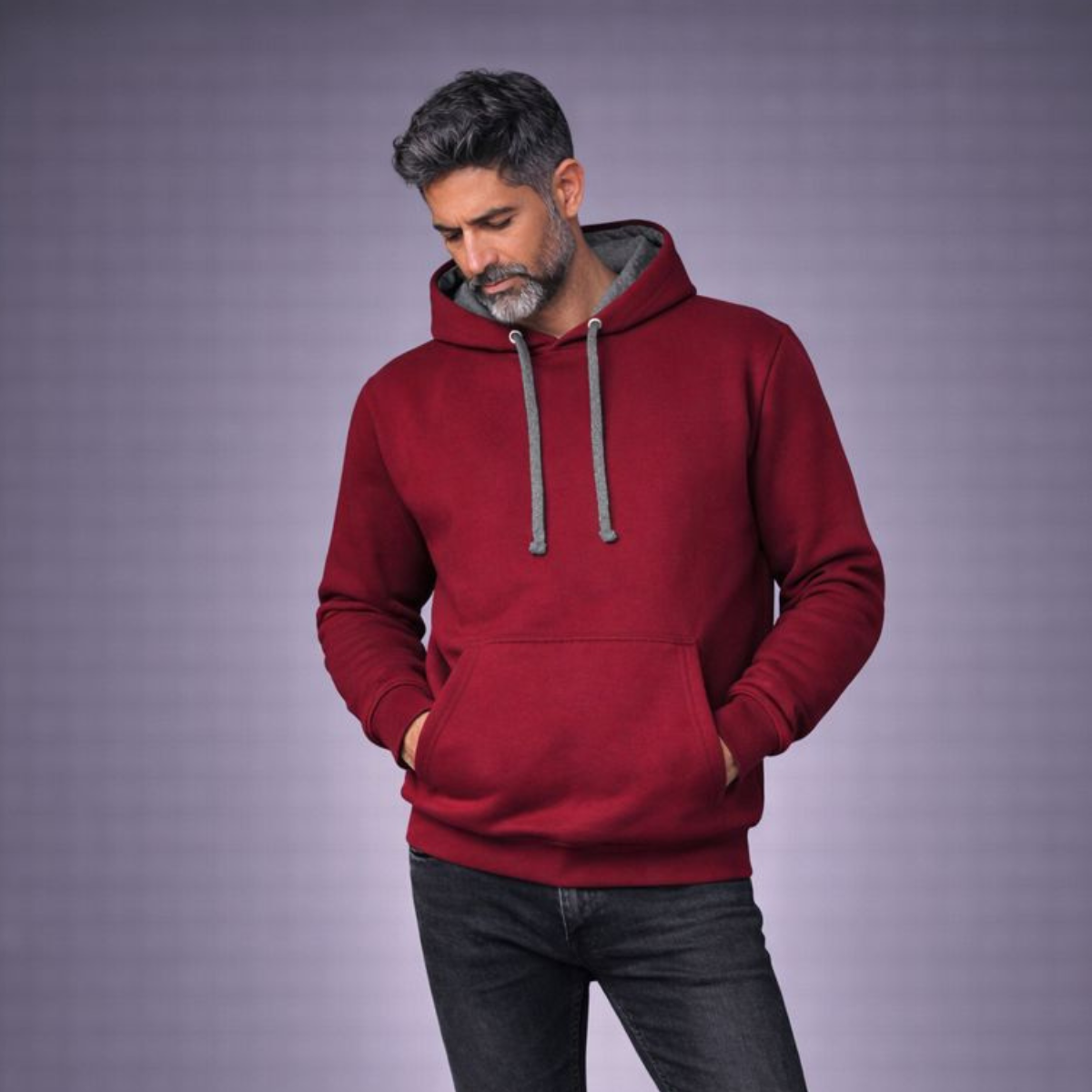 Mens Premium Mixed Colour Pouch Pocket Hoodie