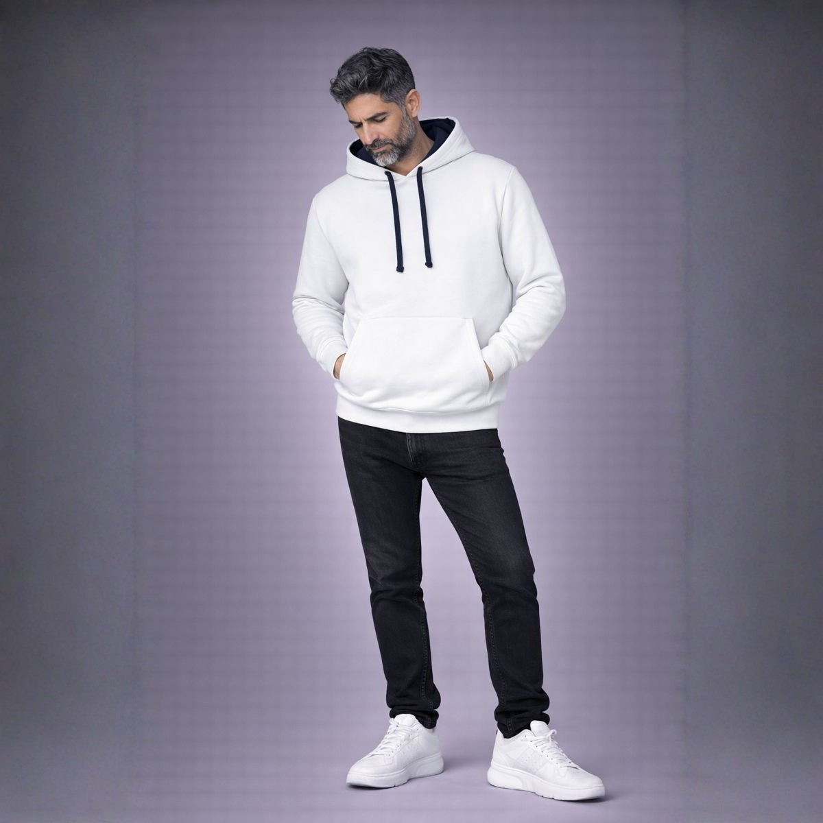 Mens Premium Mixed Colour Pouch Pocket Hoodie