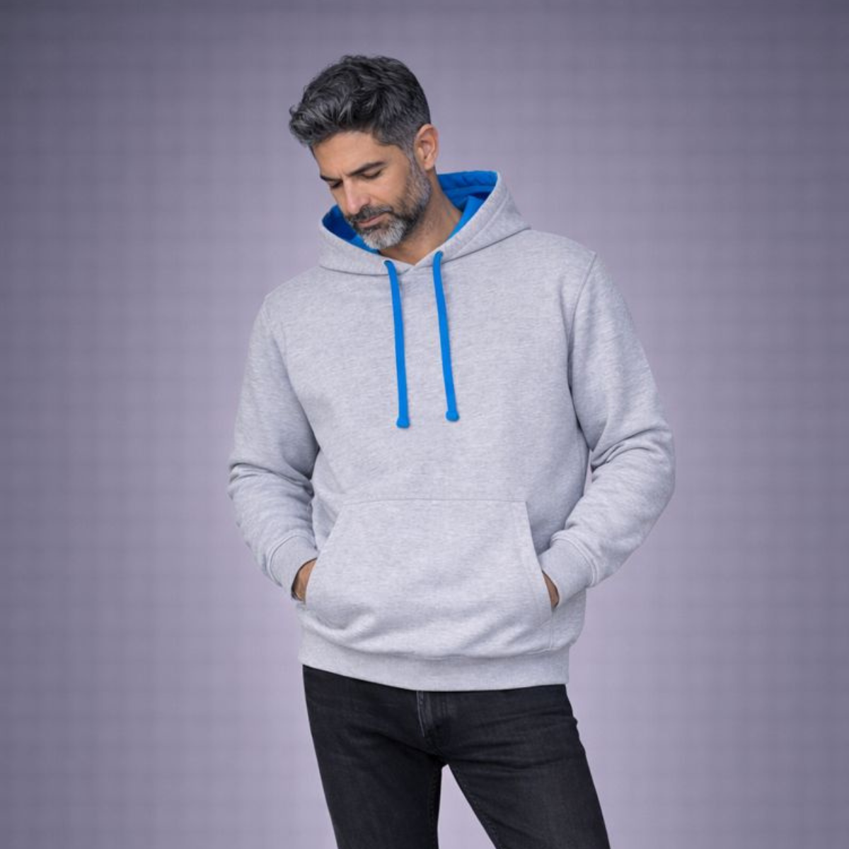 Mens Premium Mixed Colour Pouch Pocket Hoodie