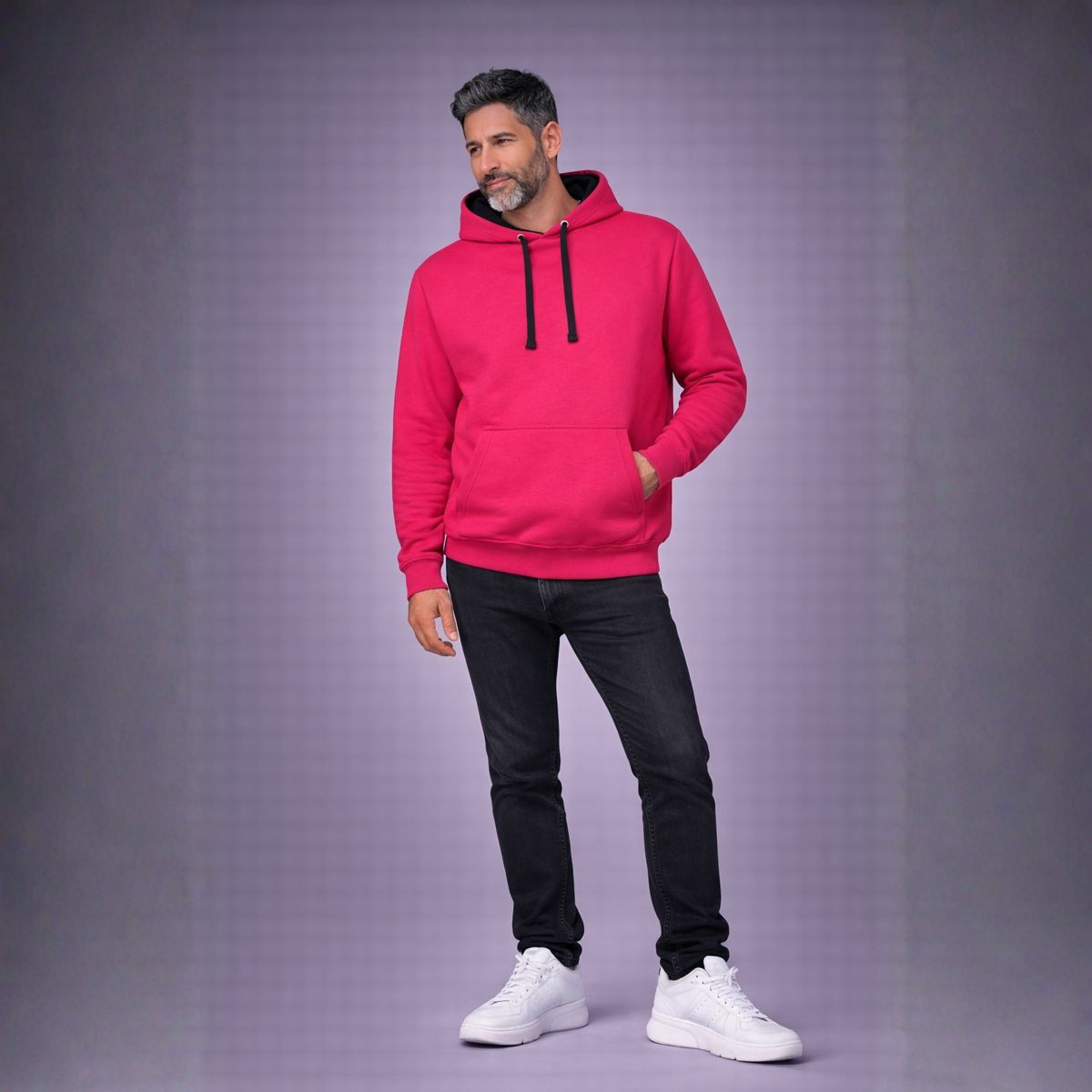 Mens Premium Mixed Colour Pouch Pocket Hoodie