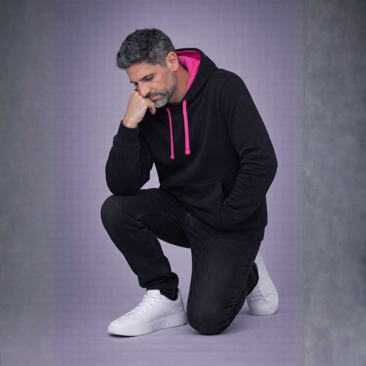 Mens Premium Mixed Colour Pouch Pocket Hoodie