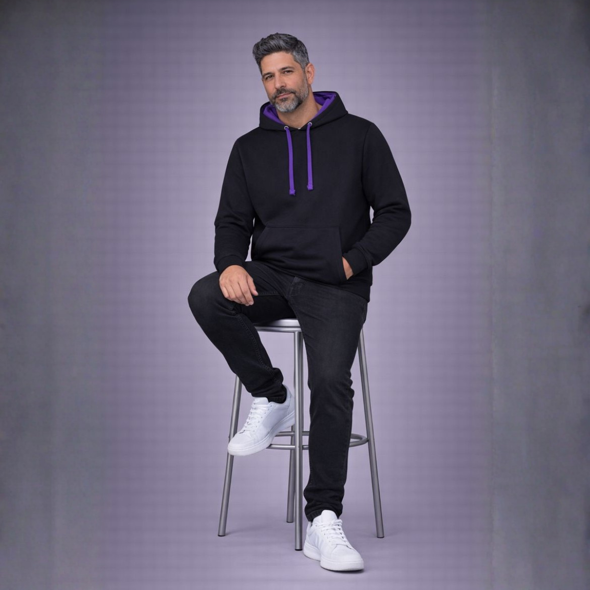 Mens Premium Mixed Colour Pouch Pocket Hoodie