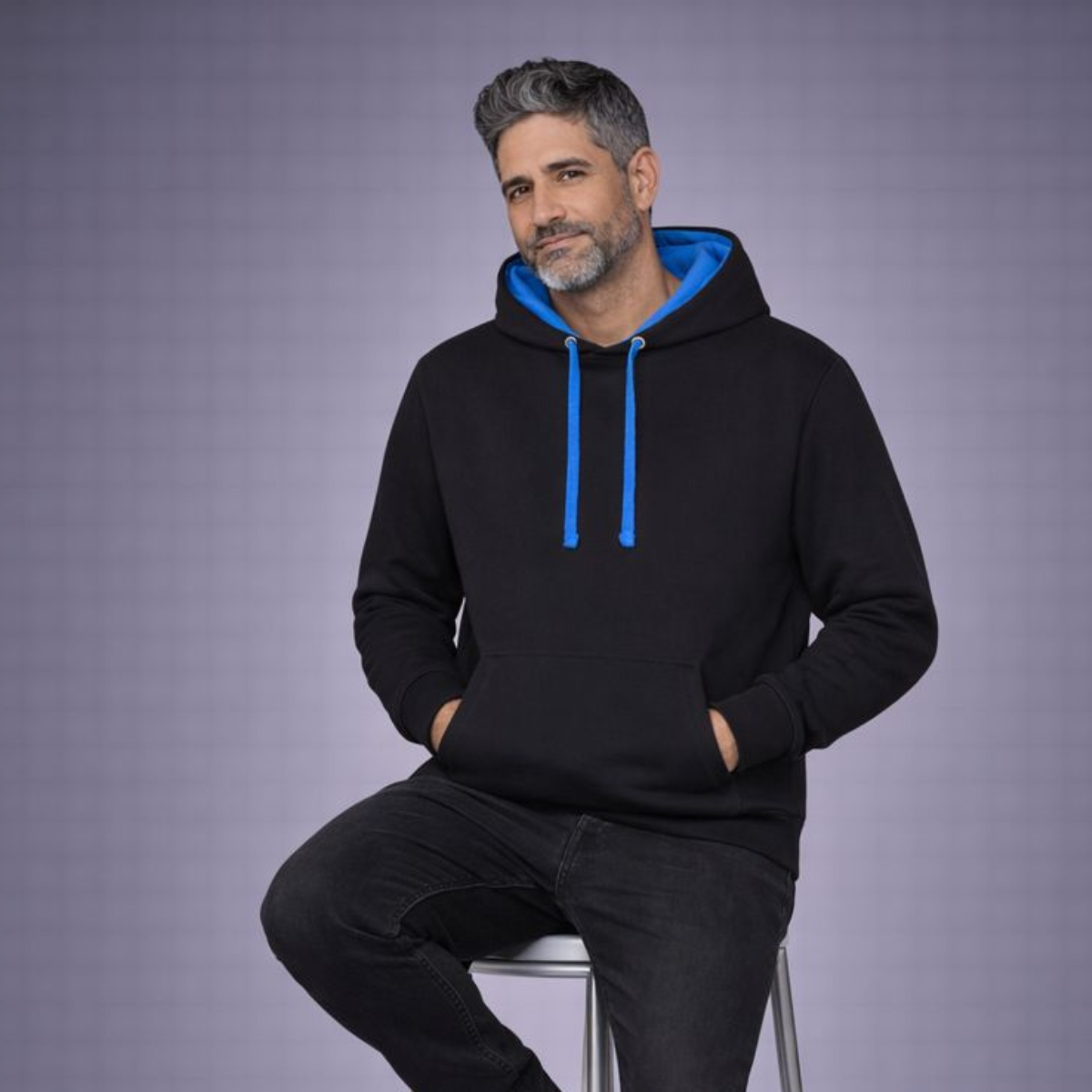 Mens Premium Mixed Colour Pouch Pocket Hoodie