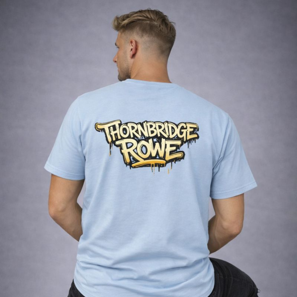 Graffiti Print Short Sleeve Cotton T-shirt