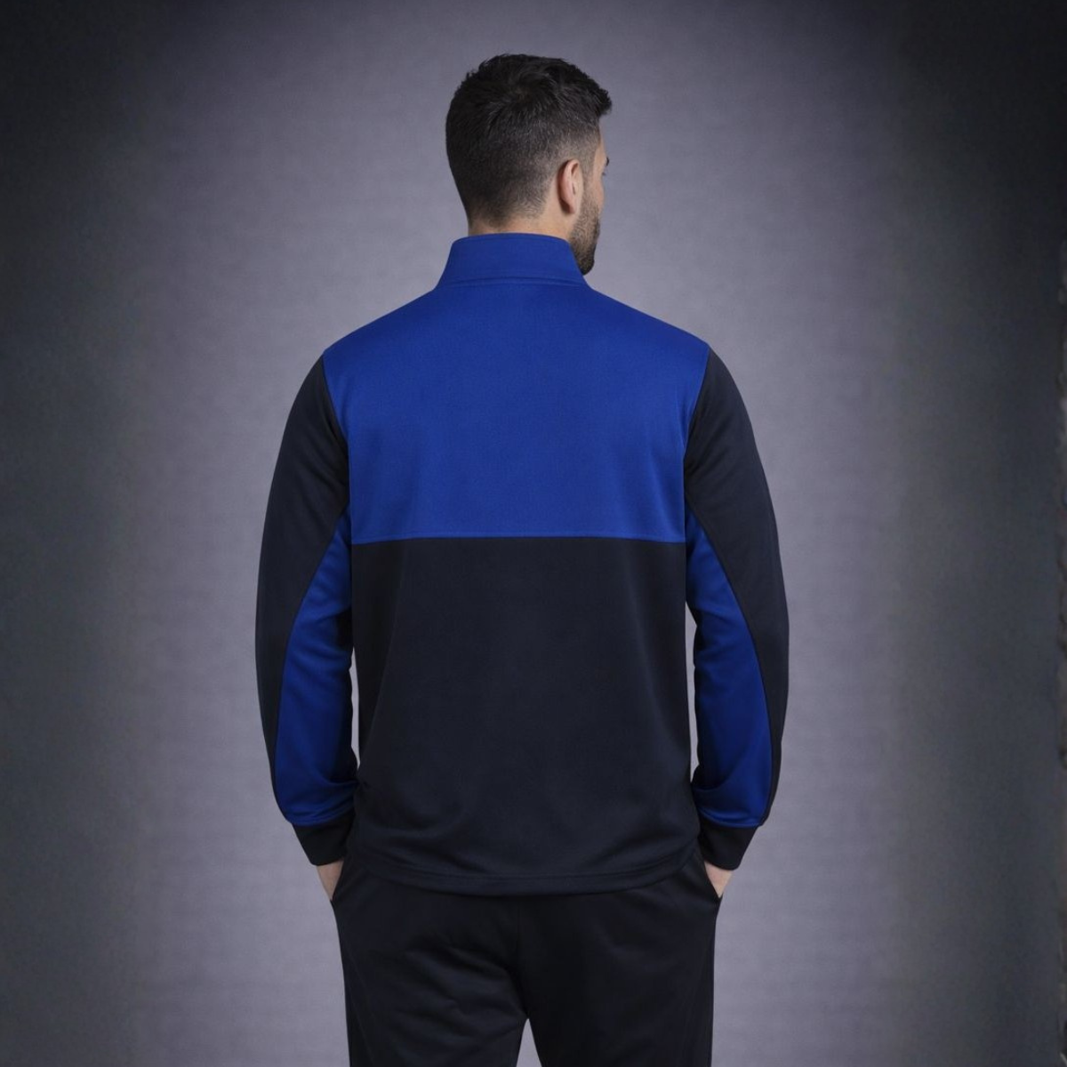 1/4 Zip Two Tone Tracksuit Top