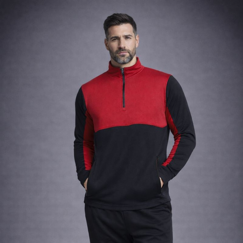 1/4 Zip Two Tone Tracksuit Top