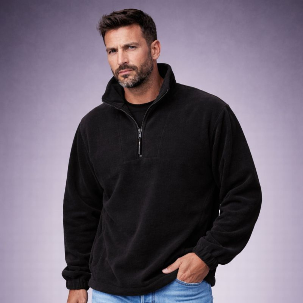 Thermal Layer 1/4 Zip Fleece Sweatshirt
