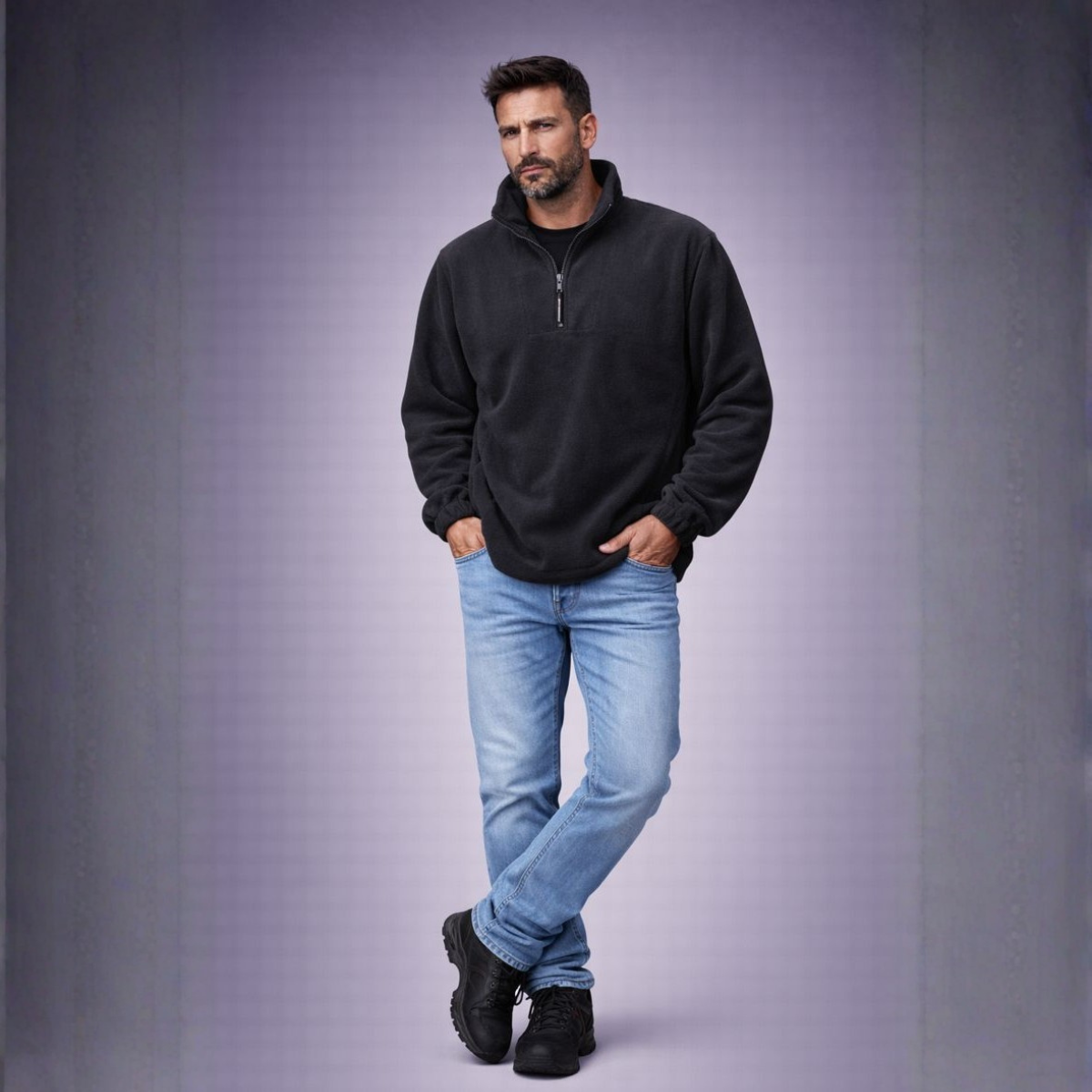 Thermal Layer 1/4 Zip Fleece Sweatshirt