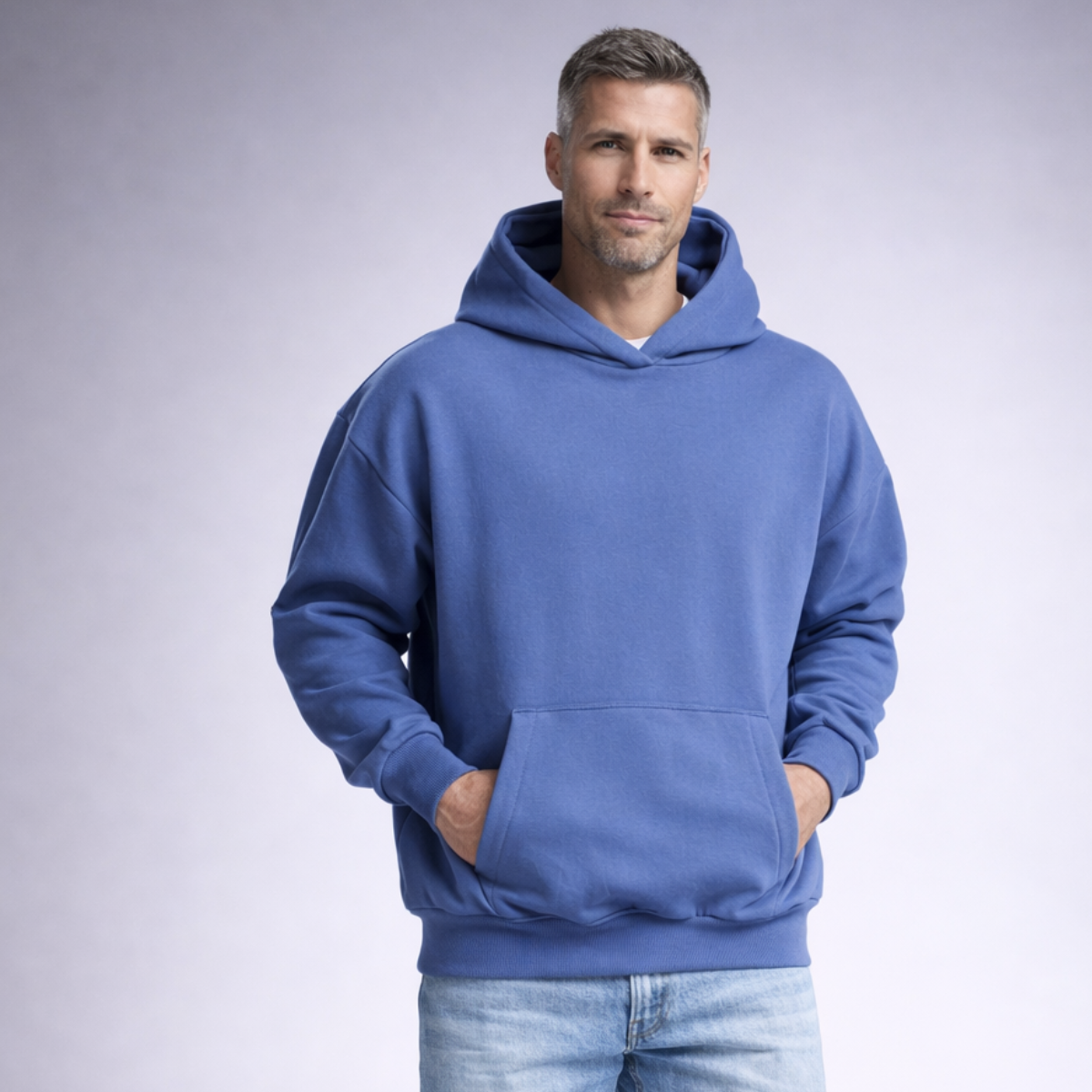 Whale Print Oversized Hoodie