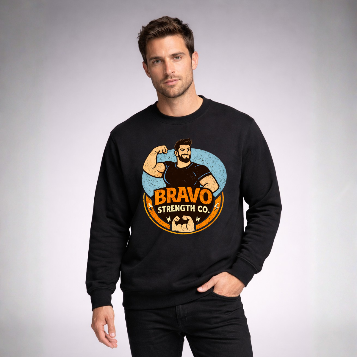 Retro Cartoon Cotton Sweatshirt