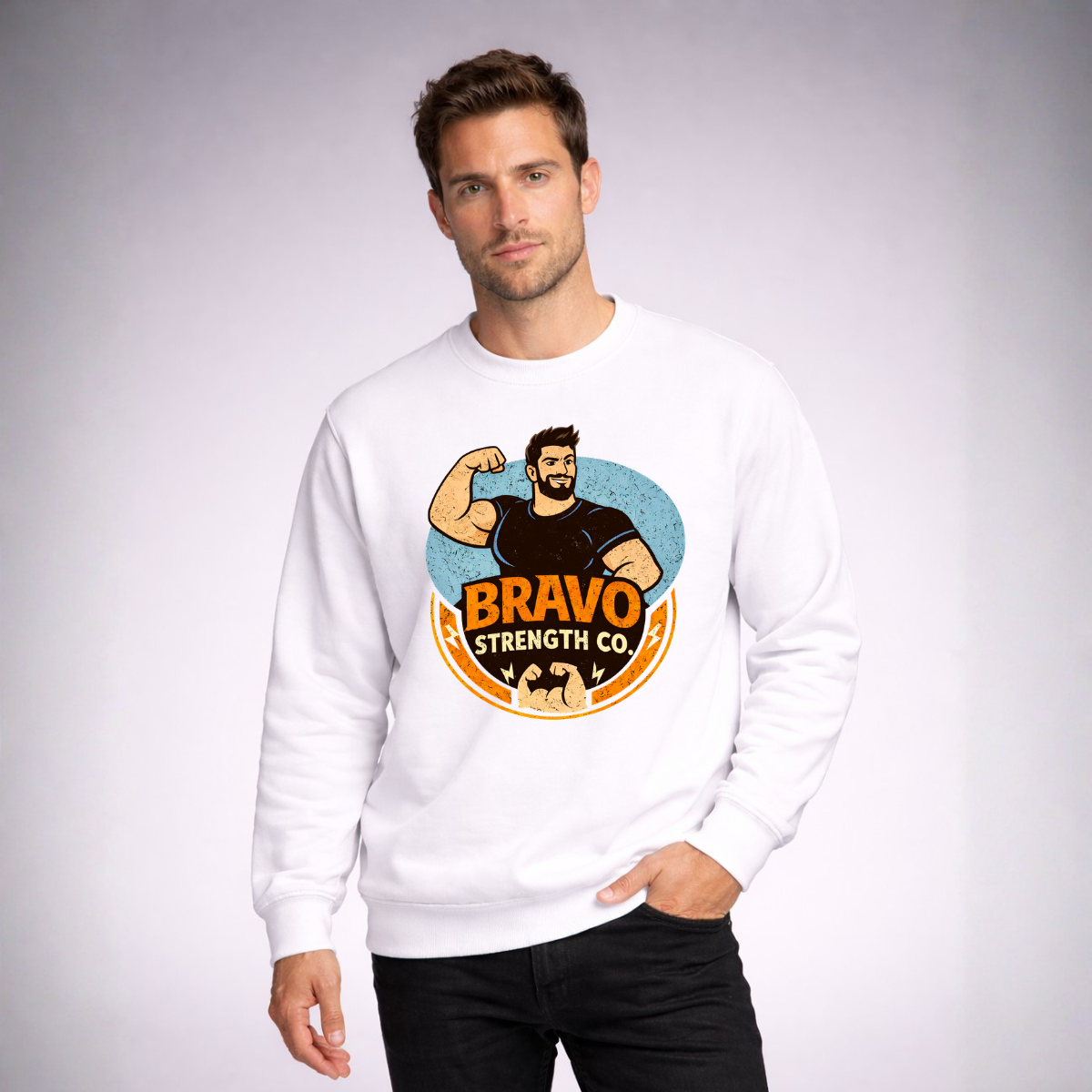 Retro Cartoon Cotton Sweatshirt