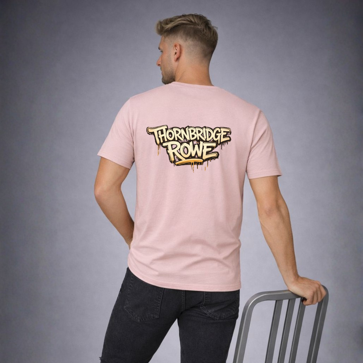 Graffiti Print Short Sleeve Cotton T-shirt