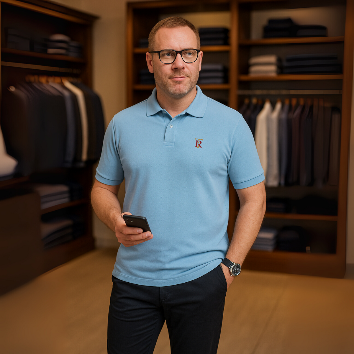 Men’s Pure Cotton Polo T-Shirt – Classic Comfort, Everyday Style
